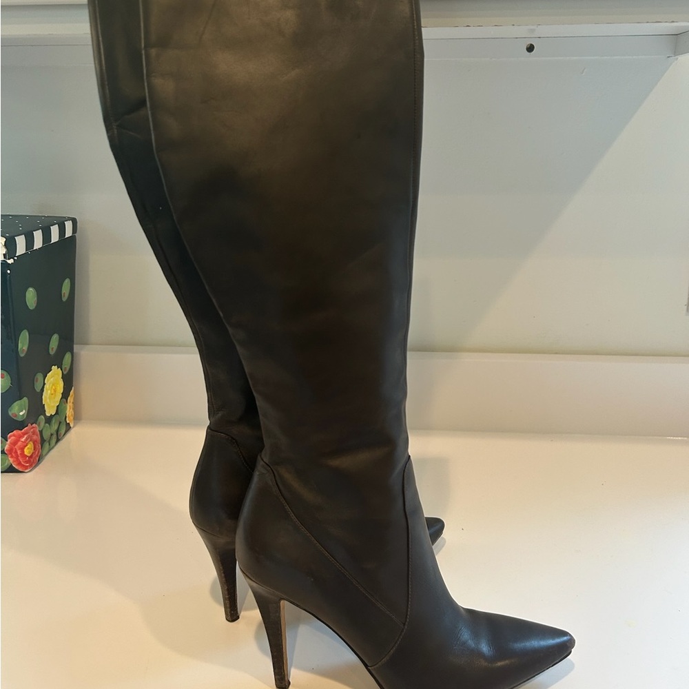 Via Spiga Black Heeled Boots